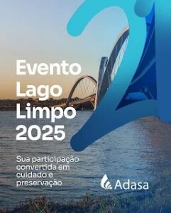 ADASA: No próximo sábado, dia 20 de setembro, das 8h às 12h, no Deck Norte, vamos mais uma vez unir forças pela preservação do Lago Paranoá