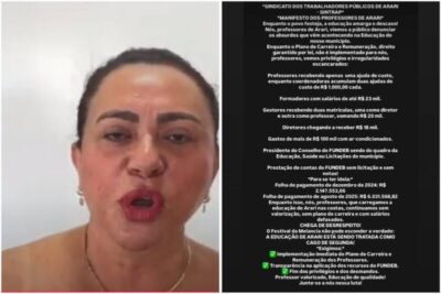 Professores de Arari expõem escândalos e cobram respeito da prefeita Simplesmente Maria