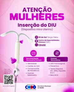 Prefeitura de Codó inicia procedimento gratuito de inserção de DIU…