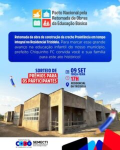 Prefeitura de Codó retoma obra histórica da Creche Proinfância em…