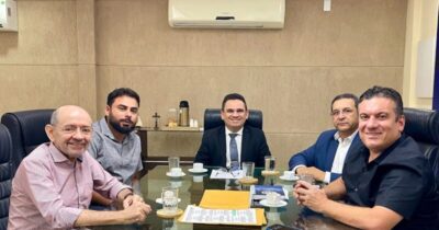 Dudu Diniz e comitiva de São José de Ribamar se reúnem com Secretário Estadual de Segurança Pública
