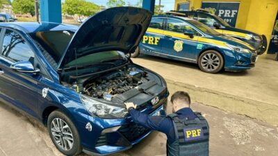 PRF intercepta carro com registro de furto durante abordagem na BR-135, em São Luís