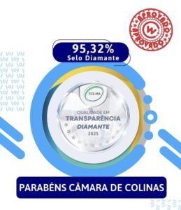Portal da Câmara Municipal de Colinas ganha Selo Diamante em transparência