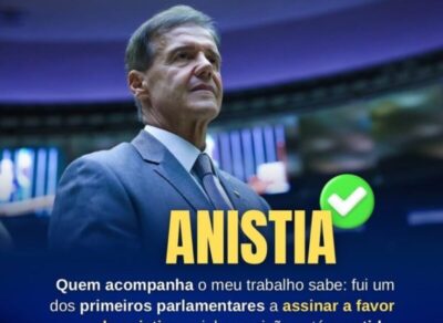 Aluísio Mendes reafirma apoio à anistia após aprovação de urgência na Câmara