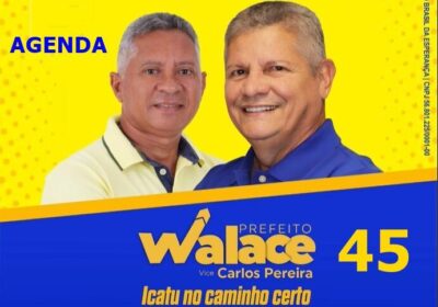 Walace Azevedo, emite sua agenda de campanha