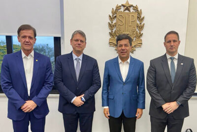 Aluísio Mendes discute PEC da Segurança com governador de SP