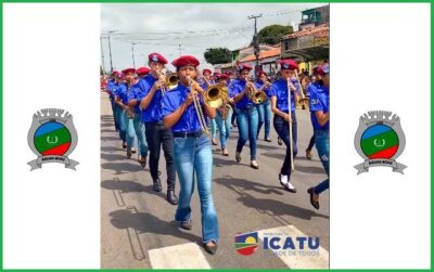 Prefeitura de Icatu, participa do tradicional desfile em São Luís, com a Banda Musical Sementes de Icatu