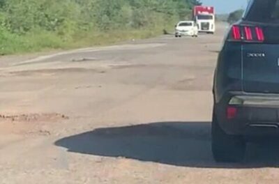 Com DNIT omisso, Sinfra vai tapar buracos da BR-402