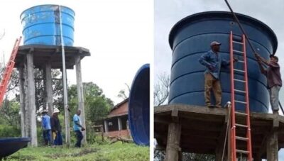 Prefeitura de Presidente Juscelino, instala nova caixa d’água no povoado Boa Hora dos Pachecos