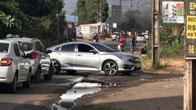 Protesto interdita a Estrada da Maioba na Grande Ilha