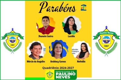 Prefeito Raimundo Lídio, parabeniza à todos os conselheiros eleitos do município de Paulino Neves
