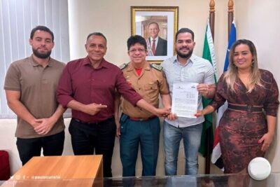 Coronel Célio Roberto, recebe prefeito e assina protocolo para implantar Colégio Militar 2 de Julho em Turilândia