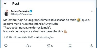 Camarão sobre renúncia para candidatura de Weverton: ‘Retroceder nunca’
