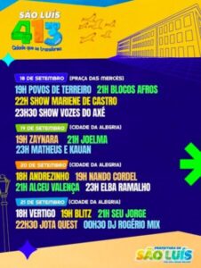 “VOCÊ NÃO SOUBE ME AMAR”! CIDADE DA ALEGRIA: mais grandes shows nacionais neste fim de semana