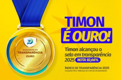 Timon conquista índice ouro em transparência na gestão Rafael