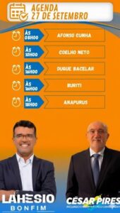 César Pires, ao lado de Lahesion, cumpre agenda no interior do MA
