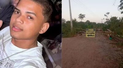 Jovem morre após cair de ponte em construção sem sinalização em Santa Luzia do Paruá