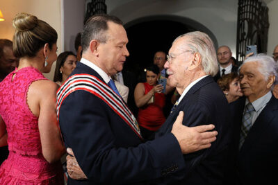 Brandão faz referência especial a Sarney no Palácio dos Leões