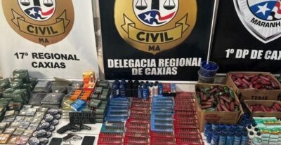 Polícia Civil em Caxias apreende mais de 2.500 munições e armas…
