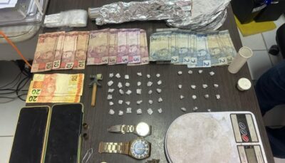 Suspeitos são presos com pedras de crack e balança de precisão em Santa Inês