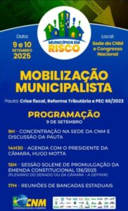 Prefeito Enoque Mota participa de mobilização municipalista em Brasília