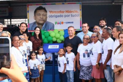 Paço do Lumiar: Fred Campos inaugura Quadra Poliesportiva em homenagem ao vereador Miércio Martins que faleceu em 2023, além de sala de informática