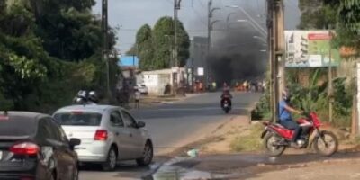 Protesto interdita a Estrada da Maioba nesta manhã de quarta-feira