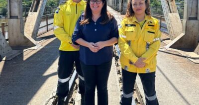 Secretária Dóris Schnneyder mostra empenho e dedicação em momento de tráfego intenso entre Timon e Teresina