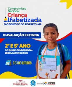 São Benedito do Rio Preto aplica 3ª Avaliação Externa do Compromisso Criança Alfabetizada