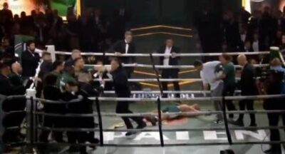 Bolsonarista Wanderlei Silva apanha de Popó e vai a nocaute em briga generalizada