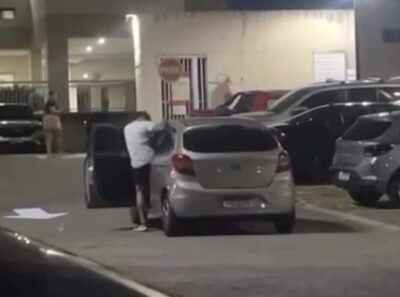 Vítima assume culpa e defende companheiro após vídeo de agressão em condomínio