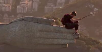 Homem invade Cristo Redentor e salta de paraquedas; caso é investigado pela Polícia