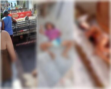 Caminhão carregado de cerveja não consegue subir ladeira e mata duas crianças na Redenção