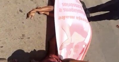 Homem fica gravemente ferido após sofrer acidente em frente ao Terminal Rodoviário de Vargem Grande