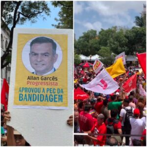 Partidos de esquerda realizam manifestação contra PEC da Blindagem e Anistia em São Luís