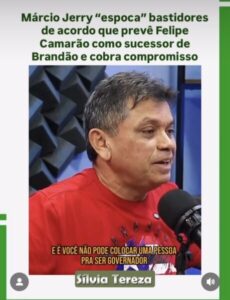 Márcio Jerry “espoca” bastidores de acordo que prevê Felipe Camarão como sucessor de Brandão e cobra compromisso