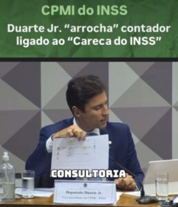 Duarte Jr. “arrocha” contador ligado ao “Careca do INSS” em sessão da CPMI