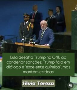 Lula desafia Trump na ONU ao condenar sanções; Trump fala em diálogo e ‘excelente química’, mas mantém críticas ao Brasil