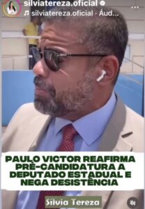 Paulo Victor reafirma pré-candidatura a deputado estadual com apoios de peso e nega desistência