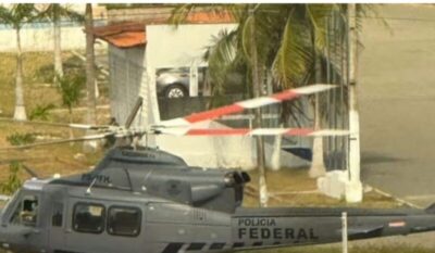 Com helicóptero, PF surpreende e desembarca no Comando da PM, em São Luís