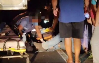 Motociclista fica ferido após colidir com boi na MA-122 em Lima Campos