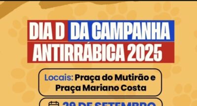 Igarapé Grande realiza Dia D da Campanha Antirrábica neste domingo (29)