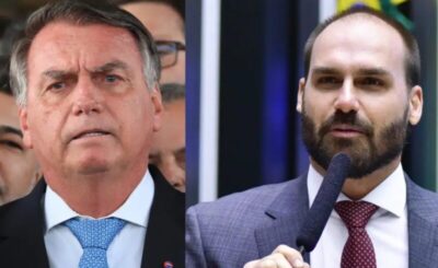 Bolsonaro demonstra insatisfação com Eduardo e cobra mais cautela do filho