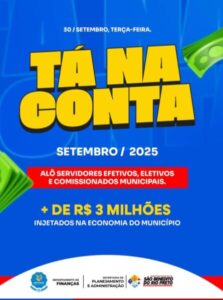 Prefeitura de São Benedito do Rio Preto anuncia pagamento em dia e injeta R$ 3 milhões no comércio local