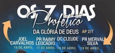ATENÇÃO: Vem ai os 7 dias Profético em Paulino Neves