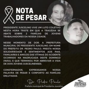 Prefeitura de Presidente Juscelino, cancela programação do Carnaval Um Novo Tempo Uma Nova História