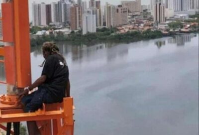 Corpo de Bombeiros confirma resgate com sucesso do “pirata” na torre de emissora