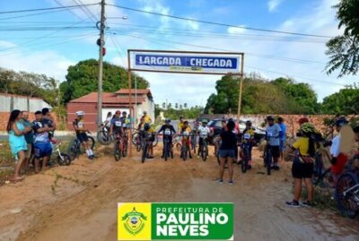 Prefeitura de Paulino Neves, realizou o “Desafio Paulinoense de Ciclismo”