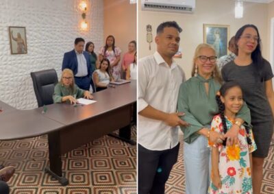 Prefeita Sônia Campos, empossa novo secretário municipal de cultura