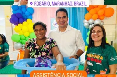 Prefeito Calvet Filho entrega 50 kits de enxovais para gestantes em Rosário